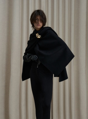 【现货】MAYALI 25AW 双面尼长款披肩 DOUBLEBOO