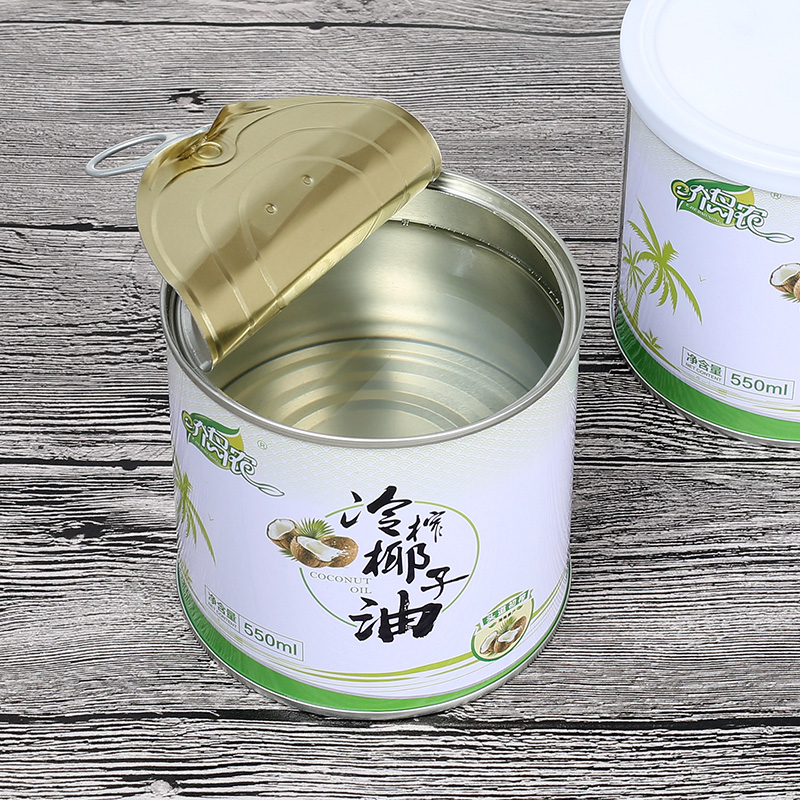 【罐装550ml】e介岛农海南椰子油食用级冷压初榨纯护发肤卸妆MCT-图1