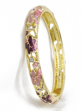 正宗景泰蓝复古风掐丝枫叶珐琅