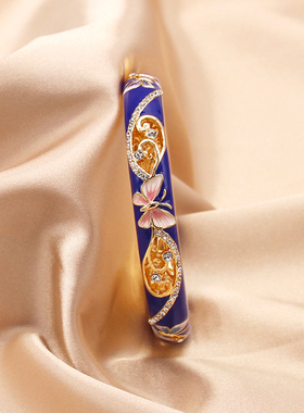 景泰蓝手镯复古风珐琅彩复古风女