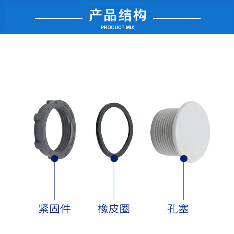 按钮面板塞闷盖堵头孔堵16mm/22mm/30mm塞头防水孔塞灰色黑色包邮 - 图1