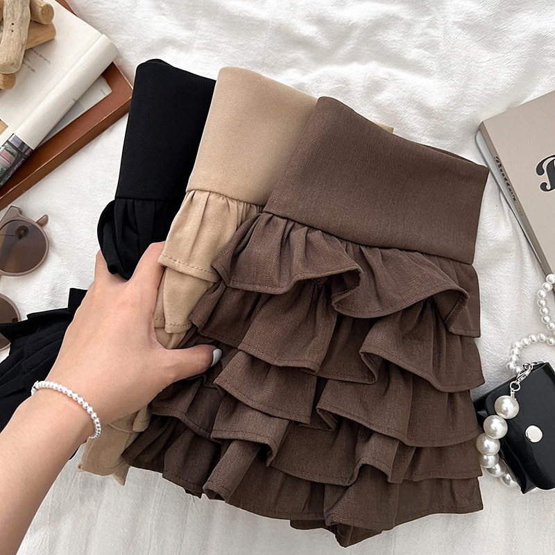甜美减龄气质百搭多层木耳荷叶边半身裙防走光短裙蛋糕裙a字裙女,淘宝优惠券,粉丝福利购,淘宝优惠卷