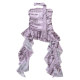 ຕົວອັກສອນ pleated ສະຫມໍ່າສະເຫມີ ruffled ribbon tube ເທິງ