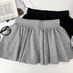 Drawstring elastic high waist slimming sports skirt