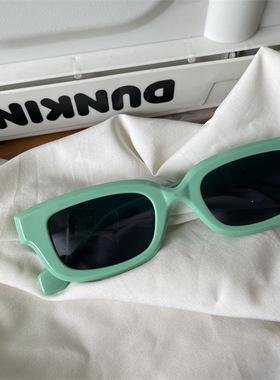 墨镜太阳镜眼镜女大框欧美新款网红时尚方框复古绿色方形显瘦高级