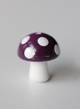 德国JIM木质森系蘑菇造型串珠
