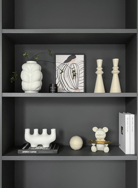 简约现代样板间书柜软装饰品摆件