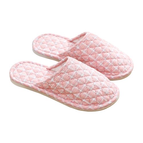 新款特价情侣布艺包头棉拖鞋男女家居家室内橡胶底木地板纯棉秋冬 - 图3