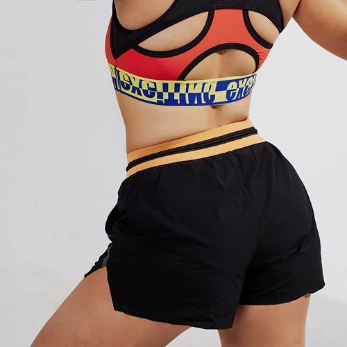 Спортивные шорты, быстросохнущие штаны, дышащее защитное белье для спортзала, комбинезон, высокая талия, для бега