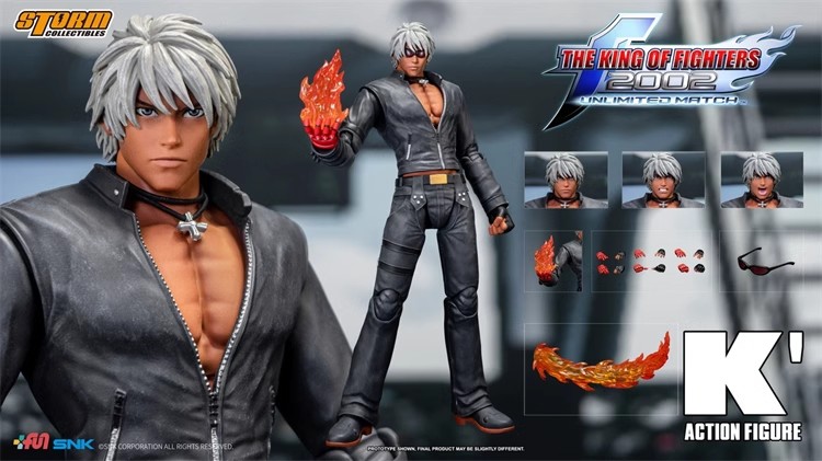 [预售] Storm Toys KOF 拳皇2002 凯 K 1/12 可动手办6046 - 图1