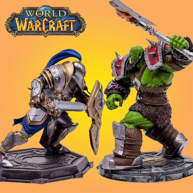 现货暴雪正版麦克法兰魔兽世界 人类圣骑士 战士 兽人6寸雕像手办