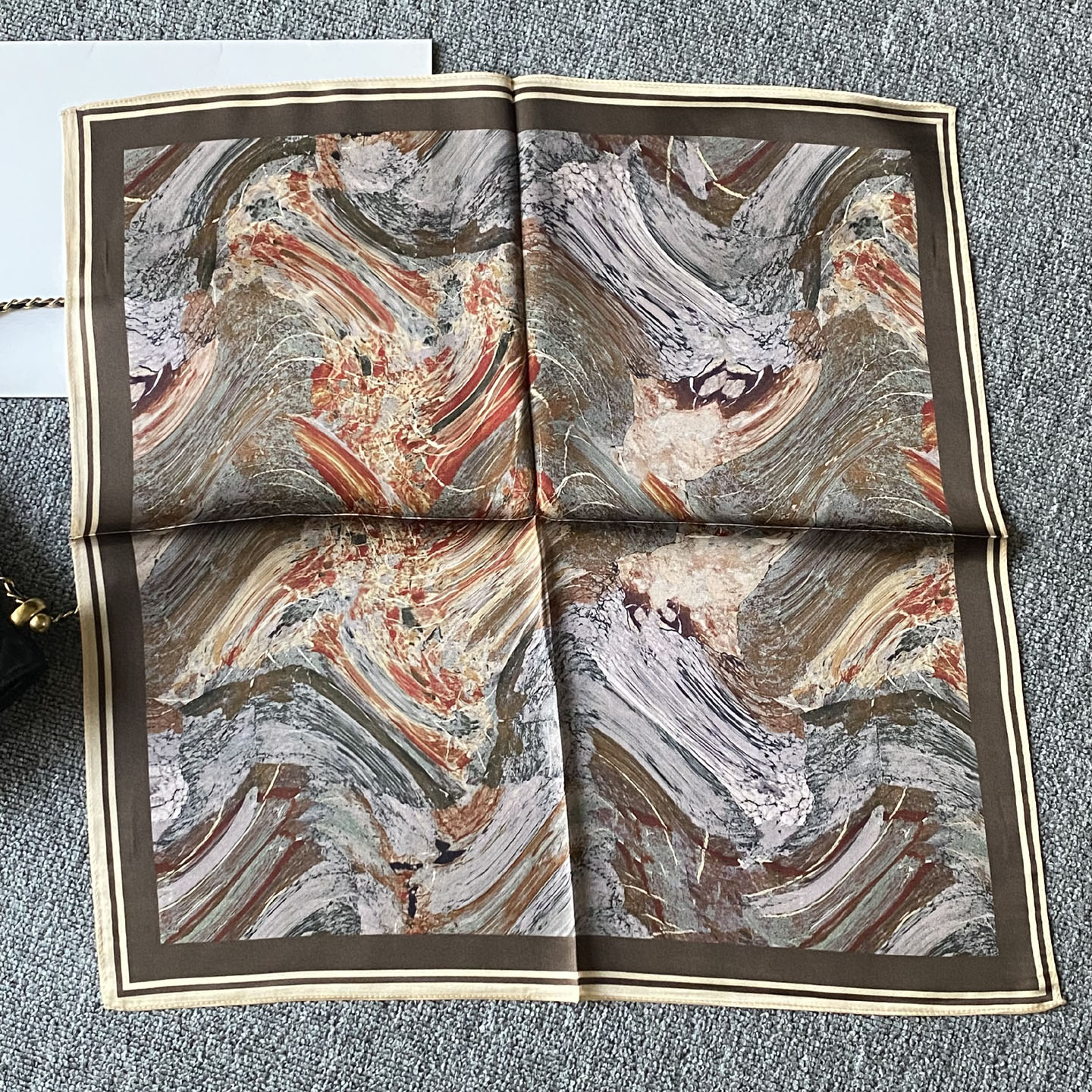 杭州丝绸送人礼品100%桑蚕丝围巾真丝丝巾53*53cm小方巾5条可包邮 - 图2