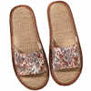 Summer household cotton and linen slippers anti-slip retro style