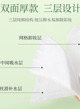 干湿两用棉棉片敷脸卸甲用品专用
