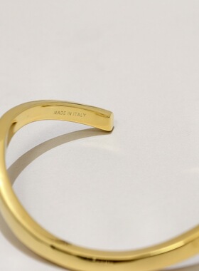 凯旋门C形扭曲开口手镯小众设计