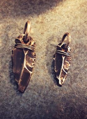 无相箭头手工肌理闪电箭头吊坠