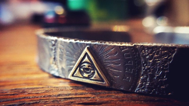 莲说制物 999银纯手打非翻模 无相之眼纯银复古银手镯,淘宝优惠券,粉丝福利购,淘宝优惠卷