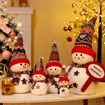 Christmas Snowman Doll Paparazzi Big Snowman Swing Piece Christmas Decorations Scene Placement Hotel Mall Props