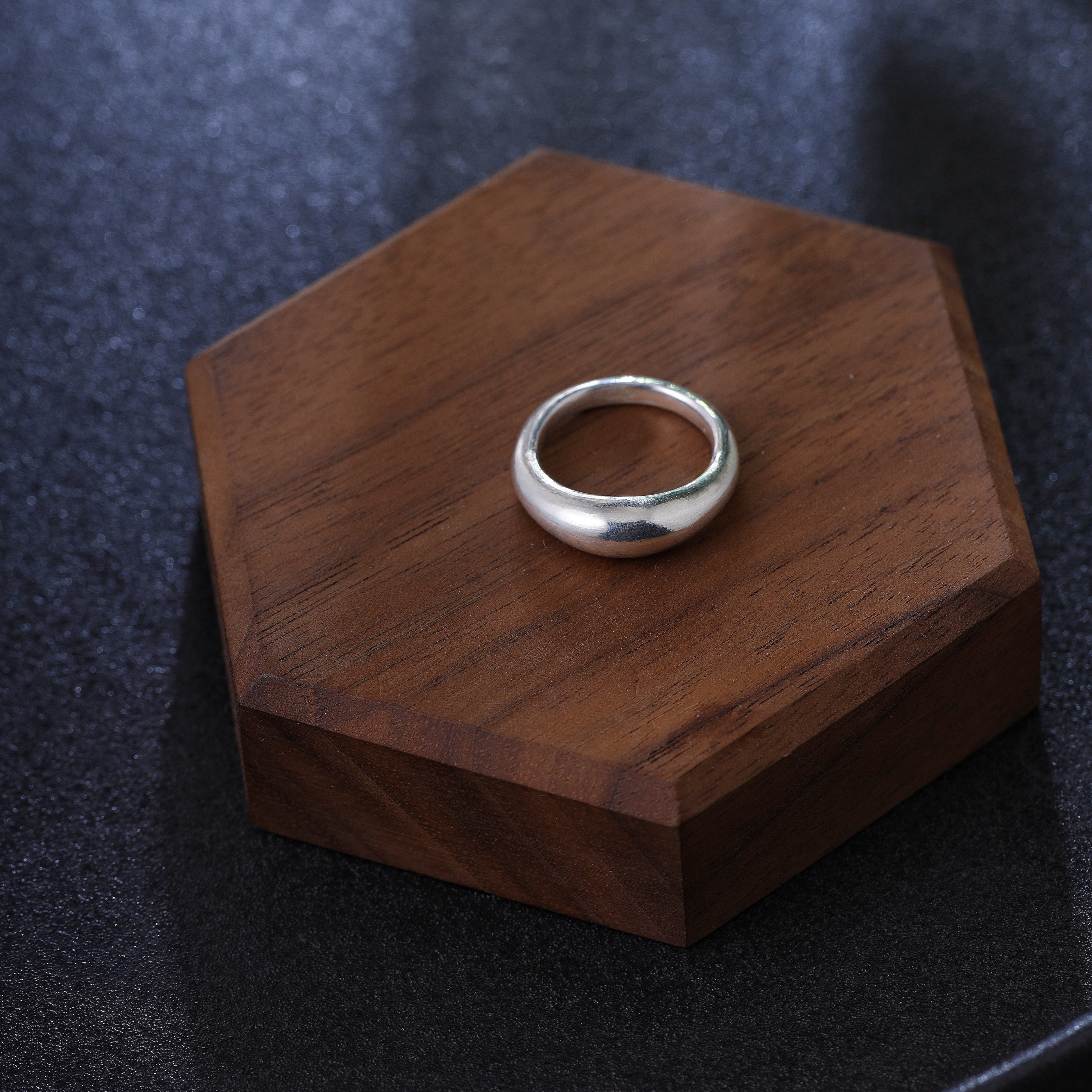 面包戒|熙素999足银纯手工银戒指自然肌理日常百搭简约银指环,淘宝优惠券,粉丝福利购,淘宝优惠卷