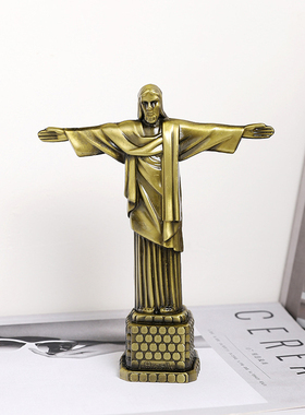 巴西地标建筑模型摆件金属铁艺工艺品书房餐边柜玄关装饰品纪念品