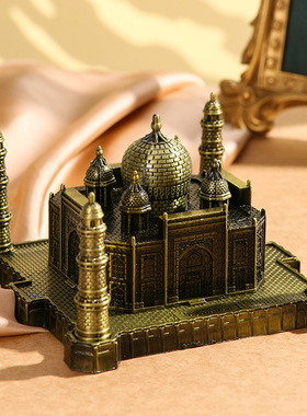 泰国地标建筑泰姬陵金属摆件旅游纪念工艺品书房橱窗装饰品送男生