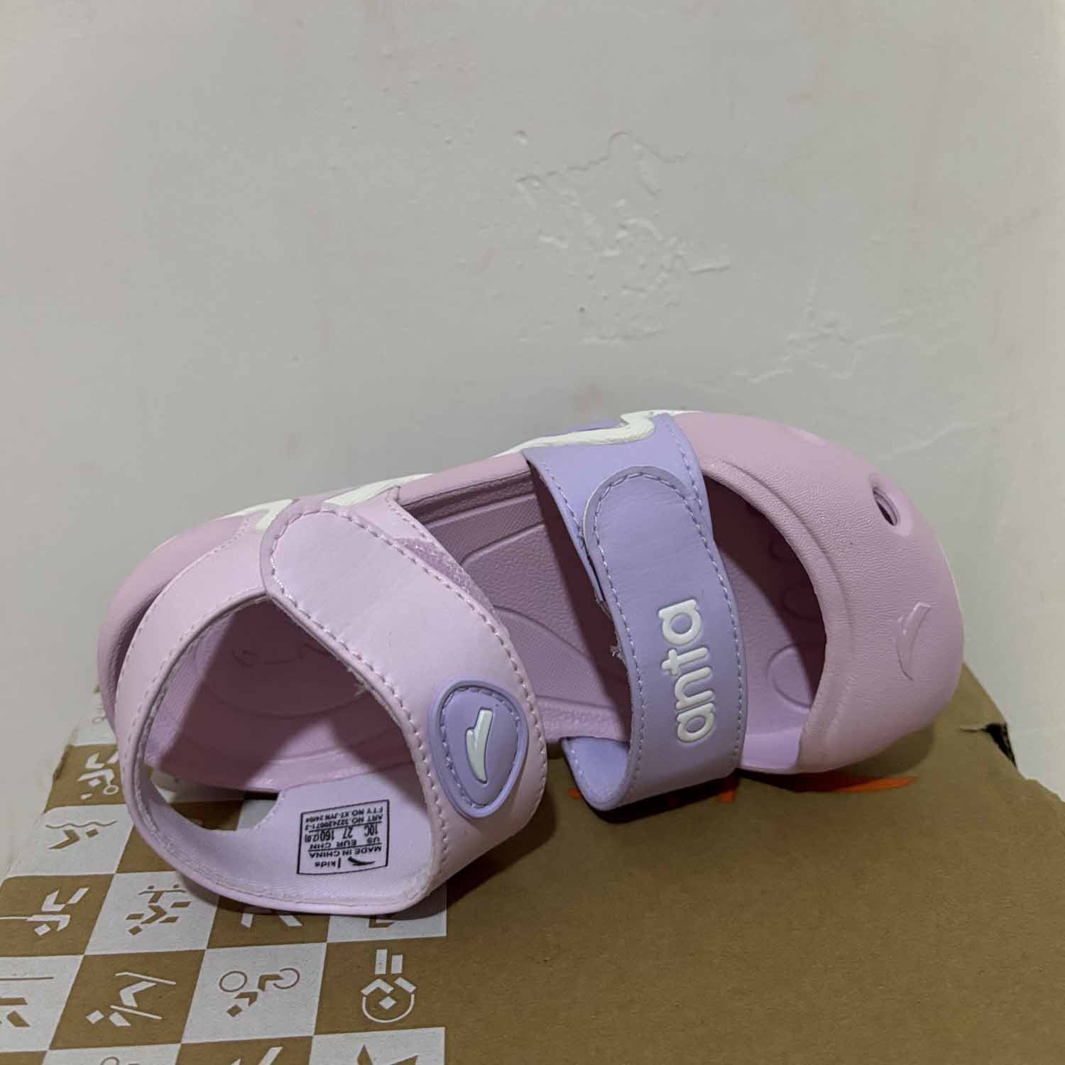 安踏正品夏季休闲包头魔术贴沙滩凉鞋小男女童运动凉鞋312420071,淘宝优惠券,粉丝福利购,淘宝优惠卷