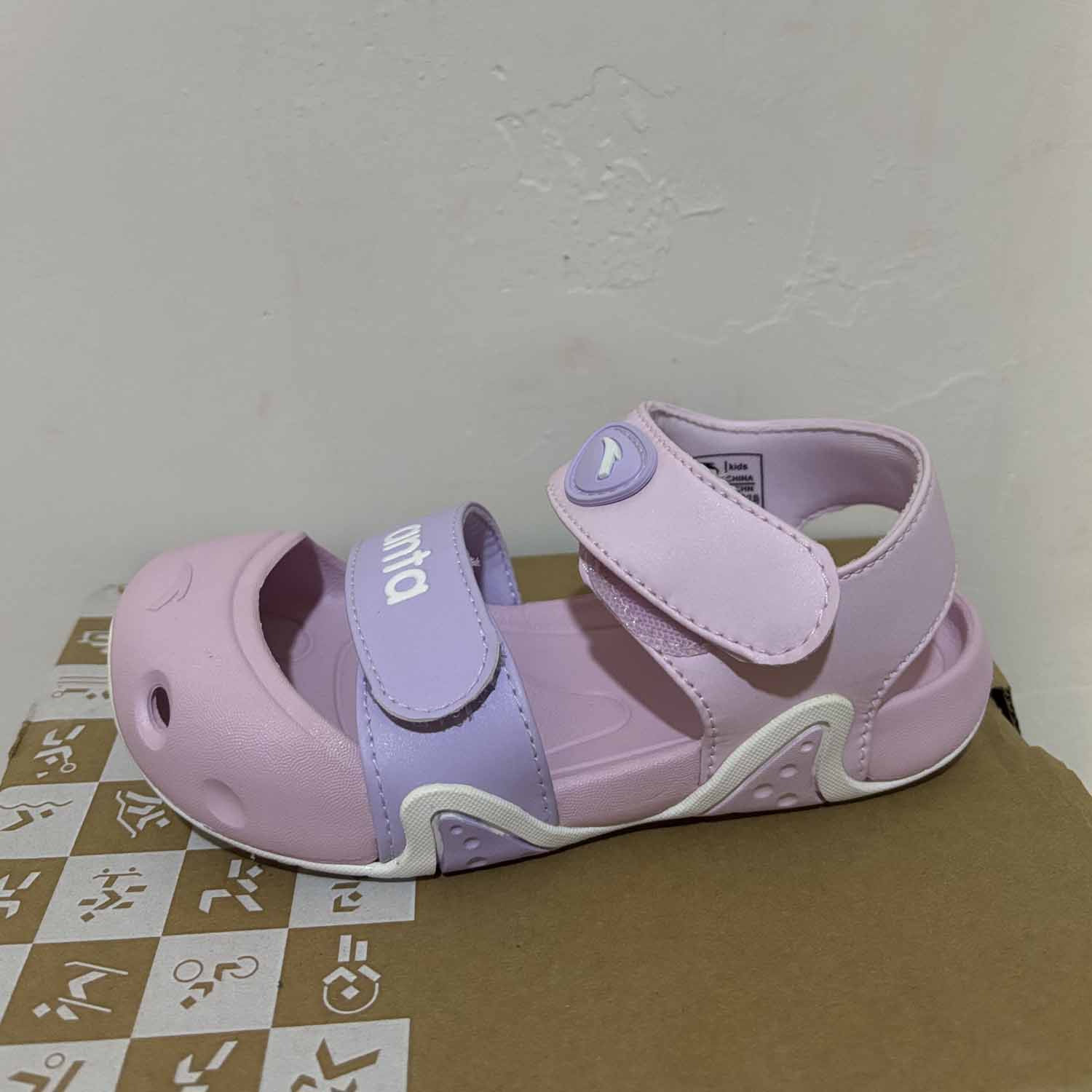 安踏正品夏季休闲包头魔术贴沙滩凉鞋小男女童运动凉鞋312420071,淘宝优惠券,粉丝福利购,淘宝优惠卷