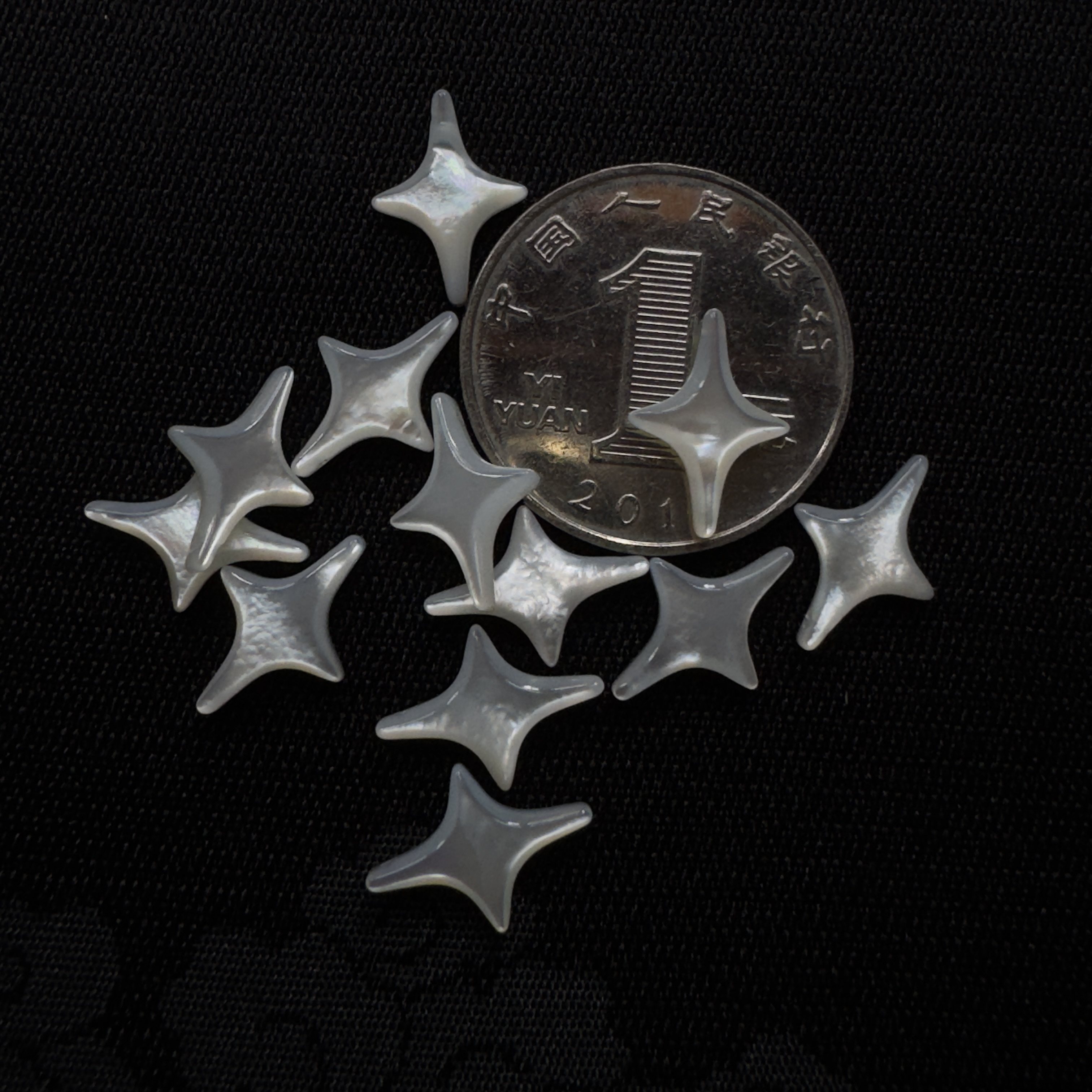 天然贝壳白蝶贝星芒diy手链项链耳饰配件材料贝壳星星,淘宝优惠券,粉丝福利购,淘宝优惠卷