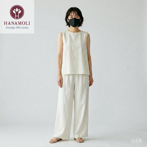 HANAMOLI真丝口罩薄款蕾丝透气女夏季防紫外线防尘防辐射亲肤透气 - 图2