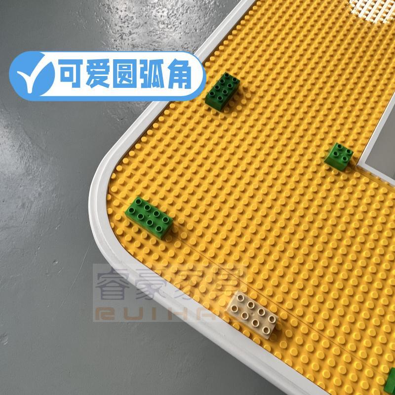 大颗粒积木桌儿童益智玩具多功能大尺寸拼装桌椅组合早教架空层 - 图1