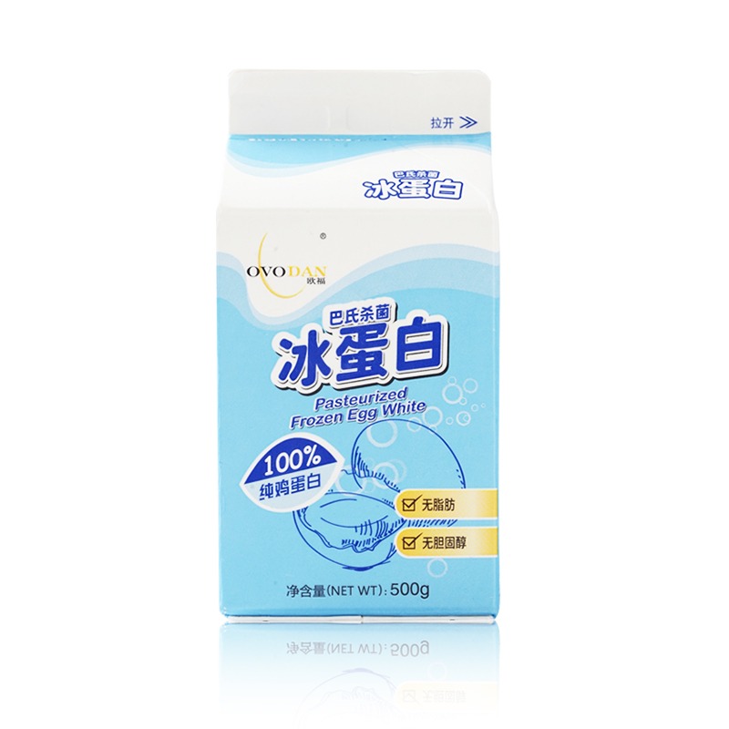 欧福冰蛋液500g盒蛋糕蛋清液冰蛋白纯鸡蛋清鸡蛋液健身烘焙专用 - 图3