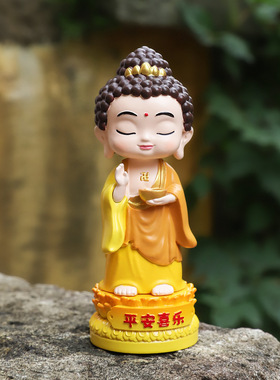 可爱卡通如来佛祖小摆件