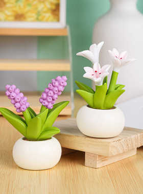 可爱创意小盆栽花朵摆件