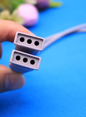 三孔转单插针电极片转换线