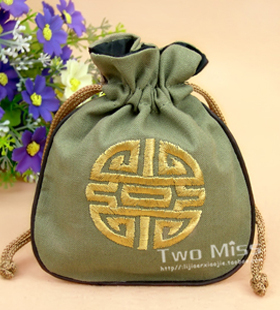 定制超纤刺绣首饰收纳袋