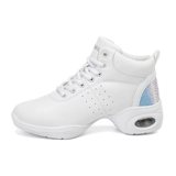 Белые модные туфли, демисезонная танцующая обувь, из натуральной кожи, мягкая подошва