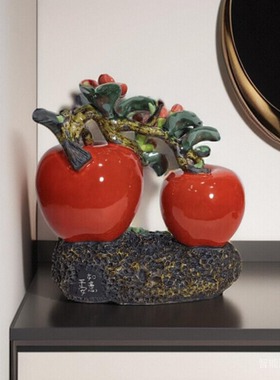 陶瓷水果苹果石湾公仔精品