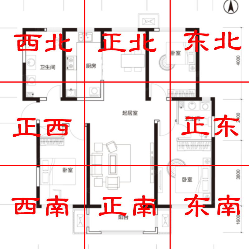 桃木补角牌房屋缺角摆件化解八卦挂件震巽离坤兑乾坎艮卦木雕家居