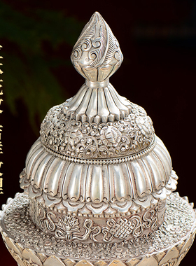 铜制中式客厅装饰摆件收纳米盒