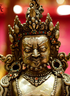 尼泊尔进口黄财神摆件