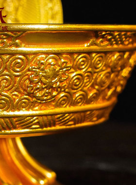 全鎏金五姓财神水陆供桌面摆件