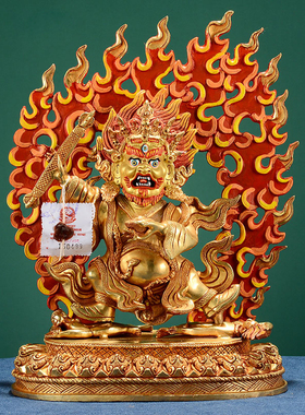 铜全鎏金客厅摆件中式