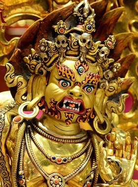 释迦族手工金刚手铜像摆件