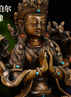 尼泊尔手工桌面摆件做旧