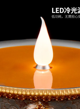 酥油灯led八吉祥充电节能酥油灯