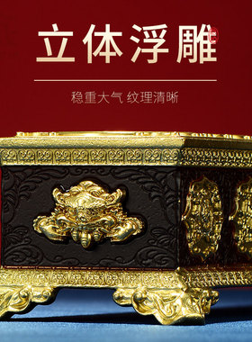 纯铜卧香炉线香七星灯架