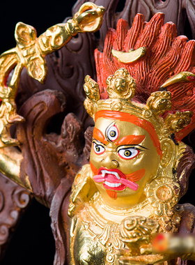 尼泊尔鎏金摆件铜像桌面摆件