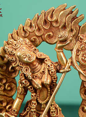 尼泊尔手工室内铜雕装饰摆件