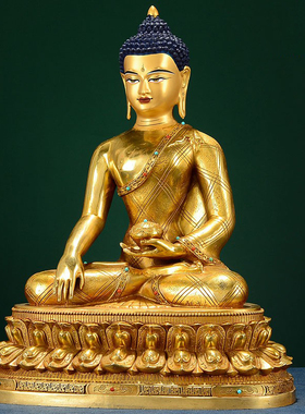 铜制中式居家桌面客厅全鎏金