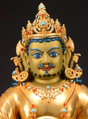 全鎏金黄财神铜像摆件